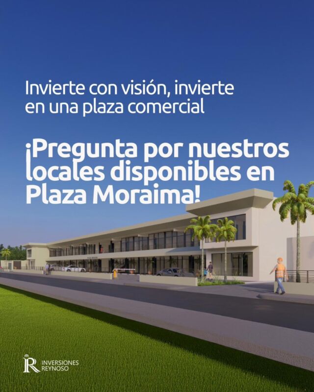 ¡Es momento de invertir en tu futuro! 💼

Locales disponibles con amplias amenidades, listos para ti. 🏢

¡Aprovecha esta oportunidad!

📩 Contáctanos 📞829.560.7871 y resolvemos todas tus dudas.

Inversiones Reynoso 💼
¡Soluciones a tus necesidades financieras!

#InversionesReynoso #PlazaMoraima #Inversiones #Prestamos #SantoDomingoRD